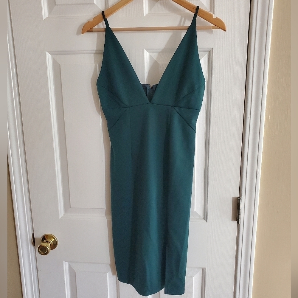 dRA Los Angeles Bodycon Hunter Green Dress size Small